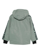 Piumino per bambino Stella McCartney Kids grigio con zip e cappuccio - Rubino Kids