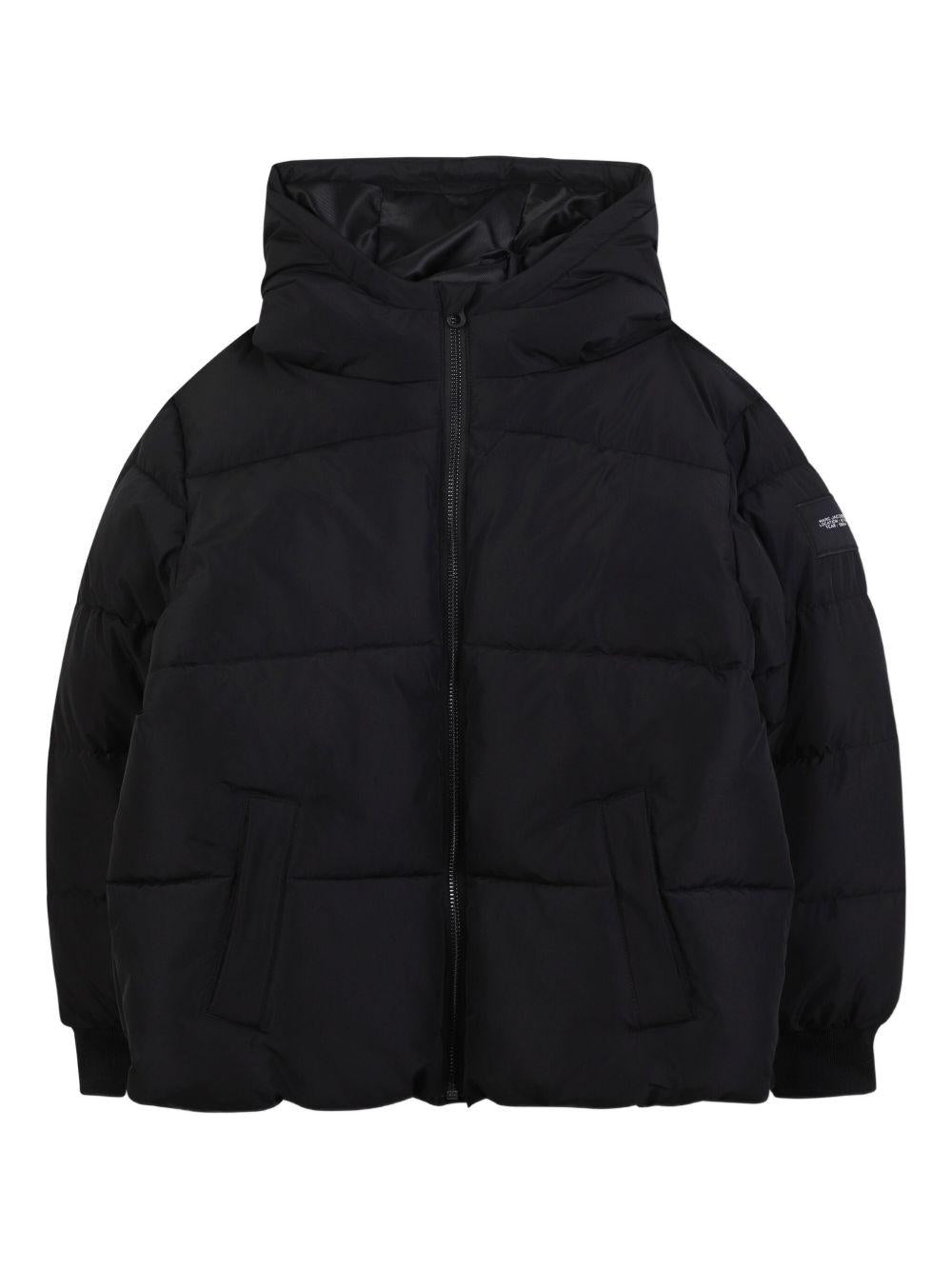 Piumino per bambino The Marc Jacobs Kids nero con cappuccio - Rubino Kids