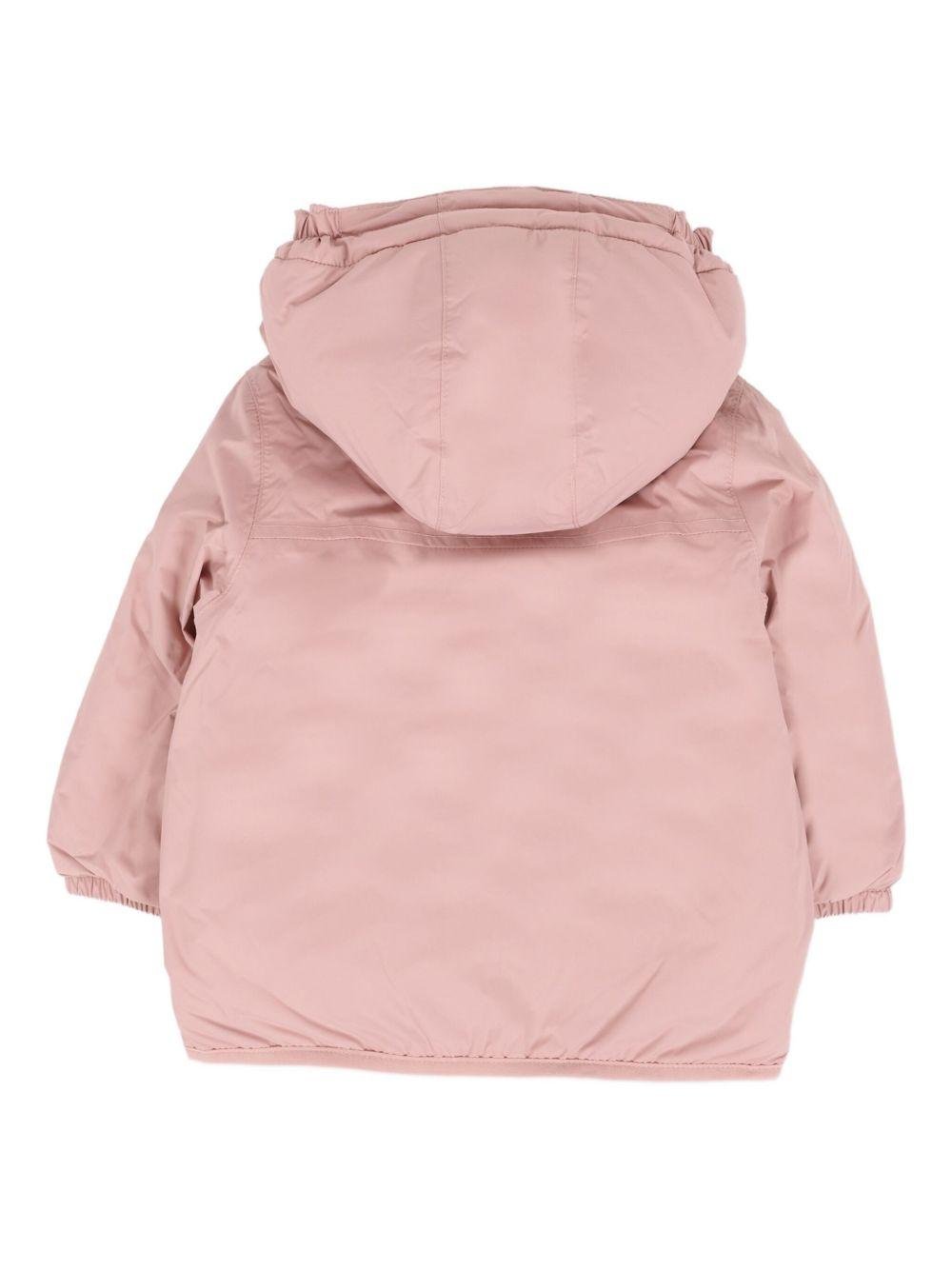 Piumino per neonata K Way Kids rosa con cappuccio - Rubino Kids