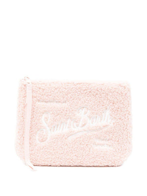 Pochette Aline per bambina MC2 Saint Barth Kids rosa con fodera in shearling