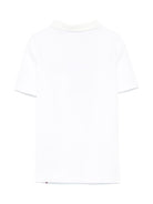 Polo con ricamo per bambino Tommy Hilfiger Junior bianco con spacchi laterali - Rubino Kids