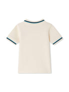 Polo Finn per neonato Bonpoint bianco con design ricamato - Rubino Kids
