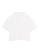 Polo per bambina The Marc Jacobs Kids bianca con decorazione - Rubino Kids