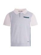 Polo per bambino Bonpoint verde con taschino - Rubino Kids