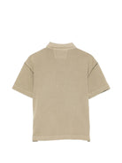 Polo per bambino C.P. Company Kids beige con colletto - Rubino Kids