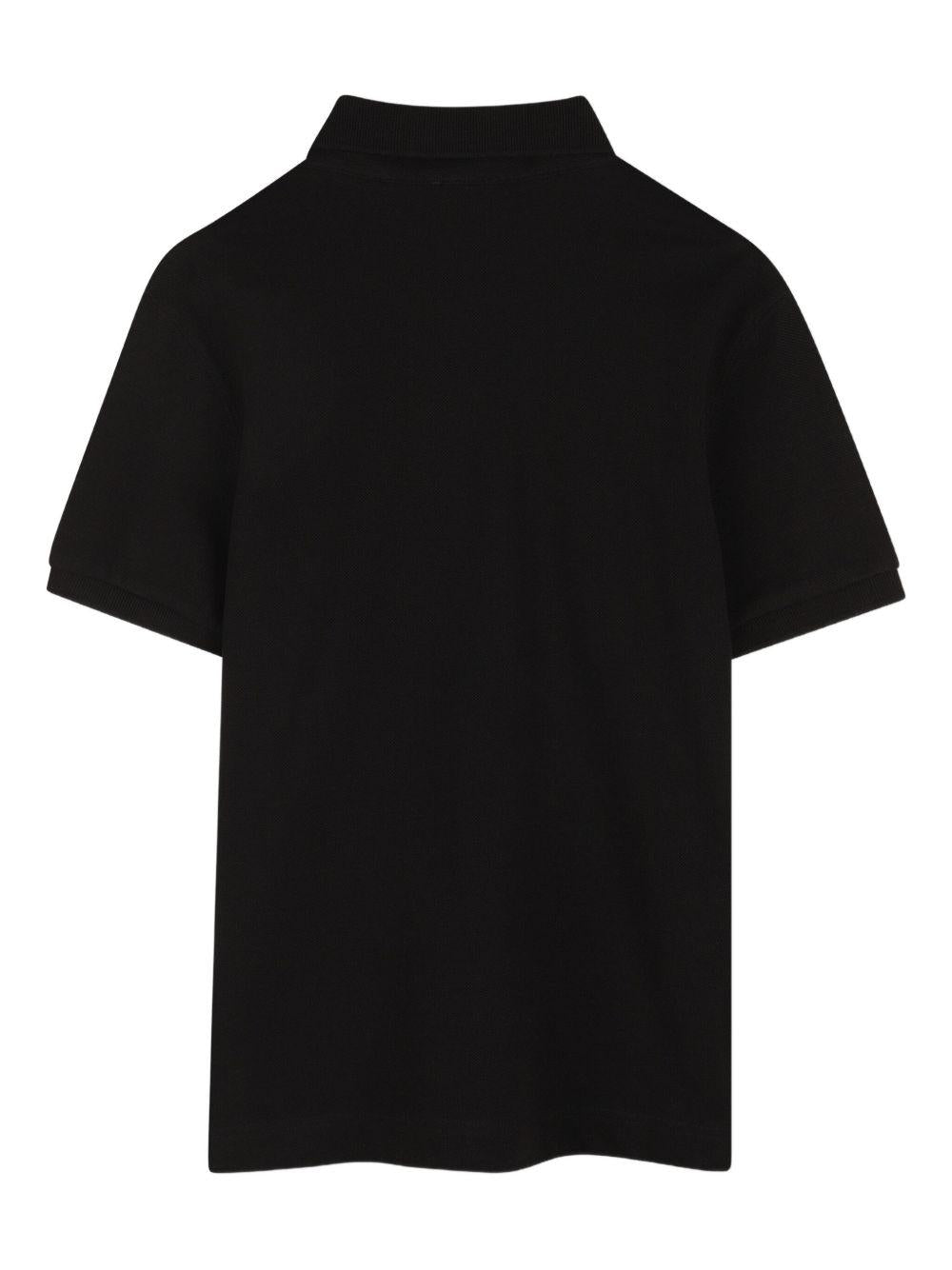 Polo per bambino Givenchy Kids nero con logo ricamato - Rubino Kids