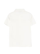 Polo per bambino Roberto Cavalli Kids bianco con dettaglio logo - Rubino Kids