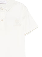 Polo per bambino Roberto Cavalli Kids bianco con dettaglio logo - Rubino Kids