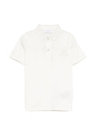 Polo per bambino Roberto Cavalli Kids bianco con dettaglio logo - Rubino Kids