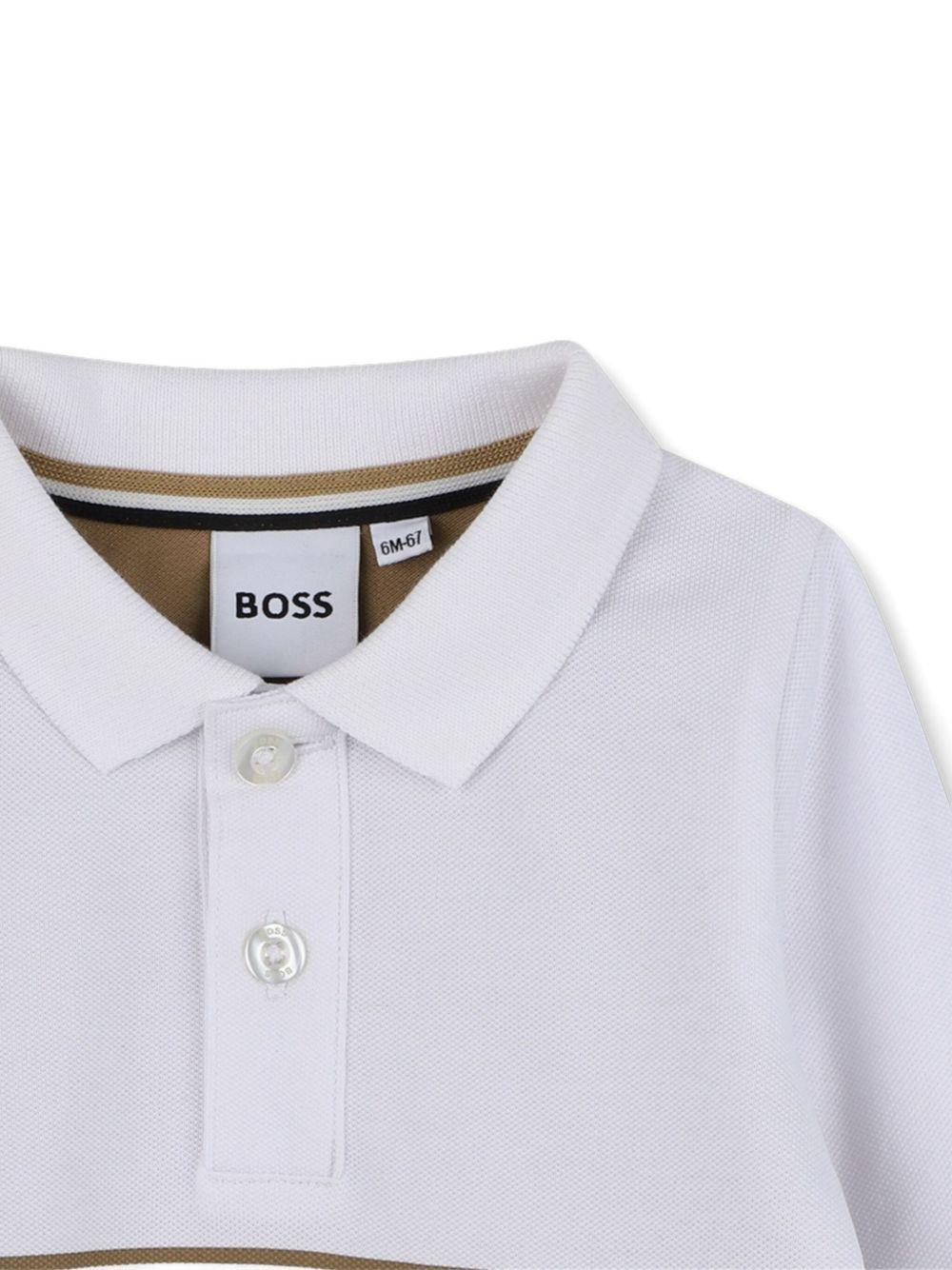 Polo per neonato Boss Kids multicolore con logo del brand - Rubino Kids