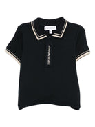 Polo per neonato Emporio Armani Kids blu con colletto a punta - Rubino Kids