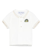 Polo per neonato Tartine Et Chocolat bianco con ricamo - Rubino Kids