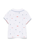 Polo per neonato Tartine Et Chocolat bianco con stampa grafica - Rubino Kids