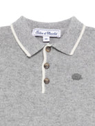 Polo per neonato Tartine Et Chocolat grigia con colletto polo - Rubino Kids