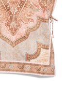 Poncho leggero per bambina Zimmermann Kids beige con cappuccio fantasia Awaken - Rubino Kids