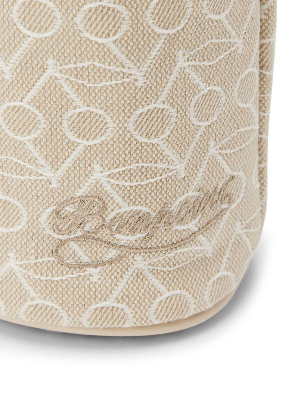 Portabiberon per neonati Bonpoint beige con motivo logo jacquard - Rubino Kids