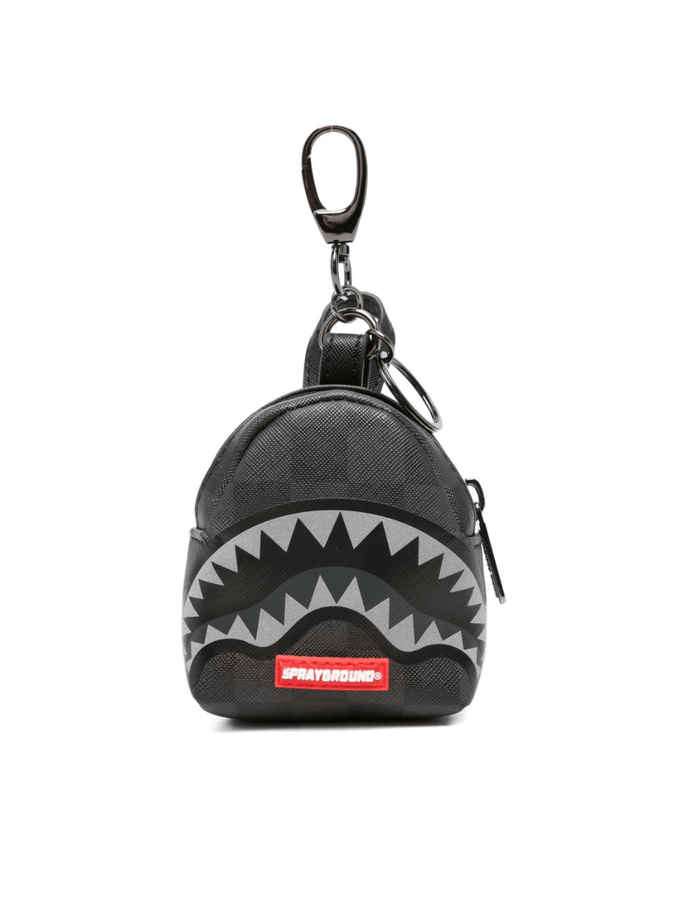 Portachiavi per bambino Sprayground Kid nero con stampa squalo - Rubino Kids