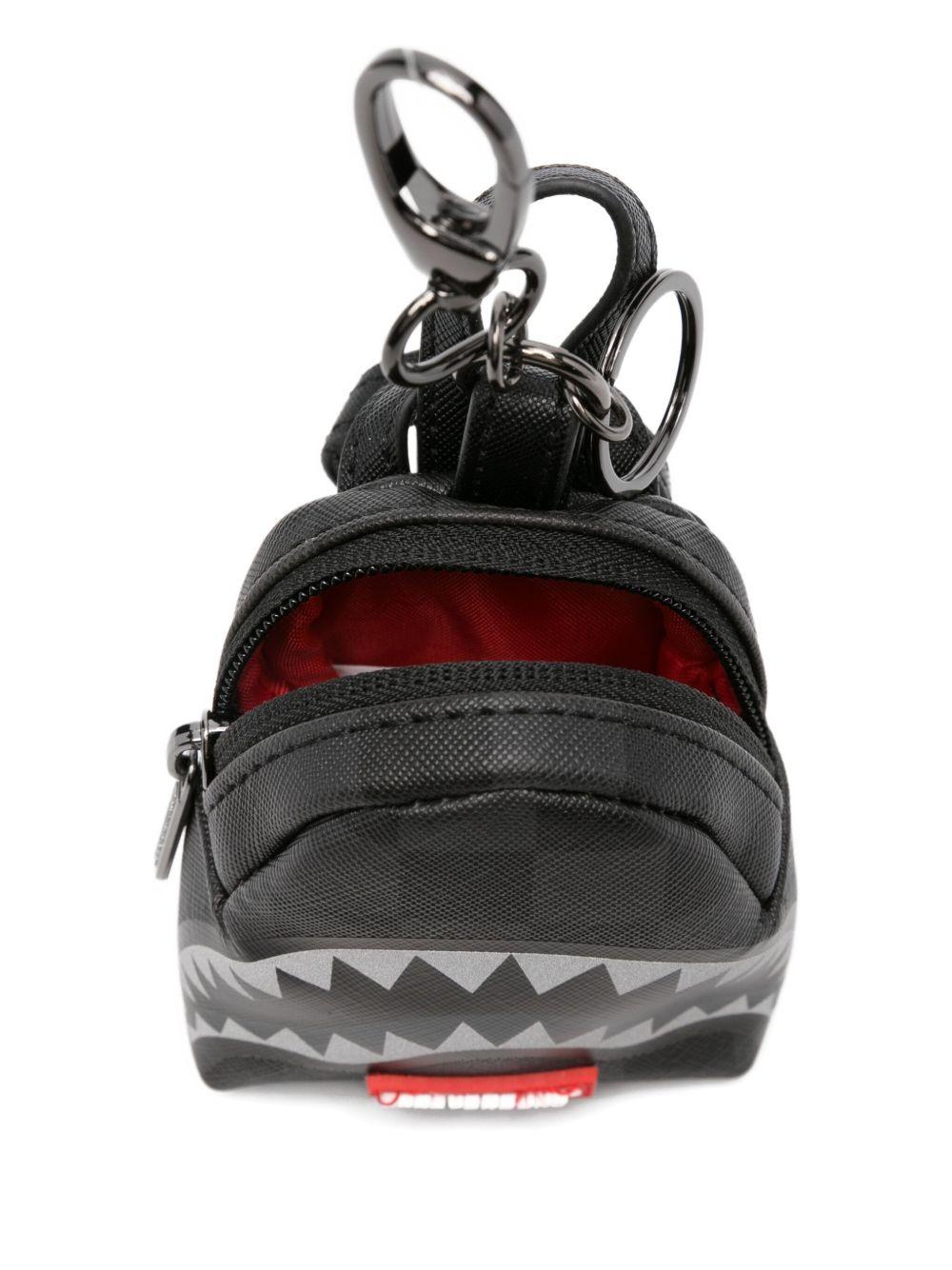 Portachiavi per bambino Sprayground Kid nero con stampa squalo - Rubino Kids