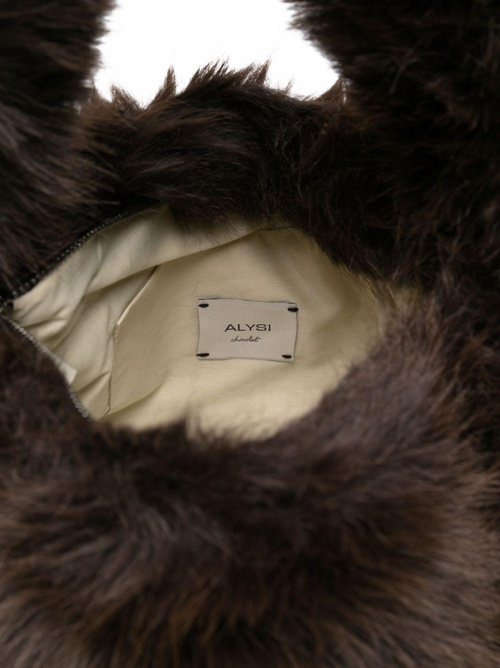 Pouch Bag per donna Alysi marrone in ecopelliccia - Rubino Kids