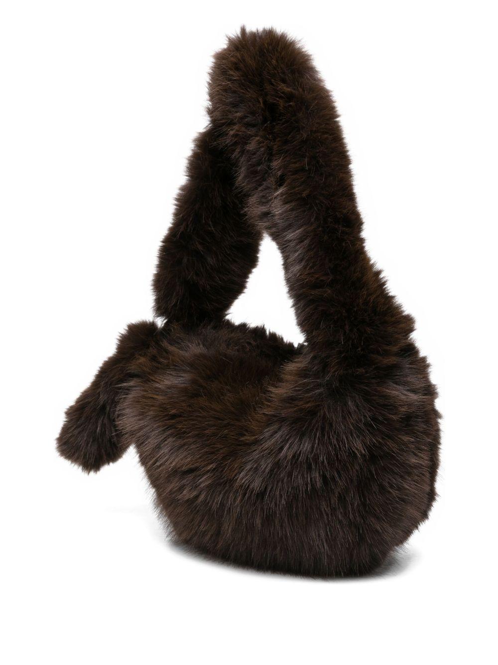 Pouch Bag per donna Alysi marrone in ecopelliccia - Rubino Kids