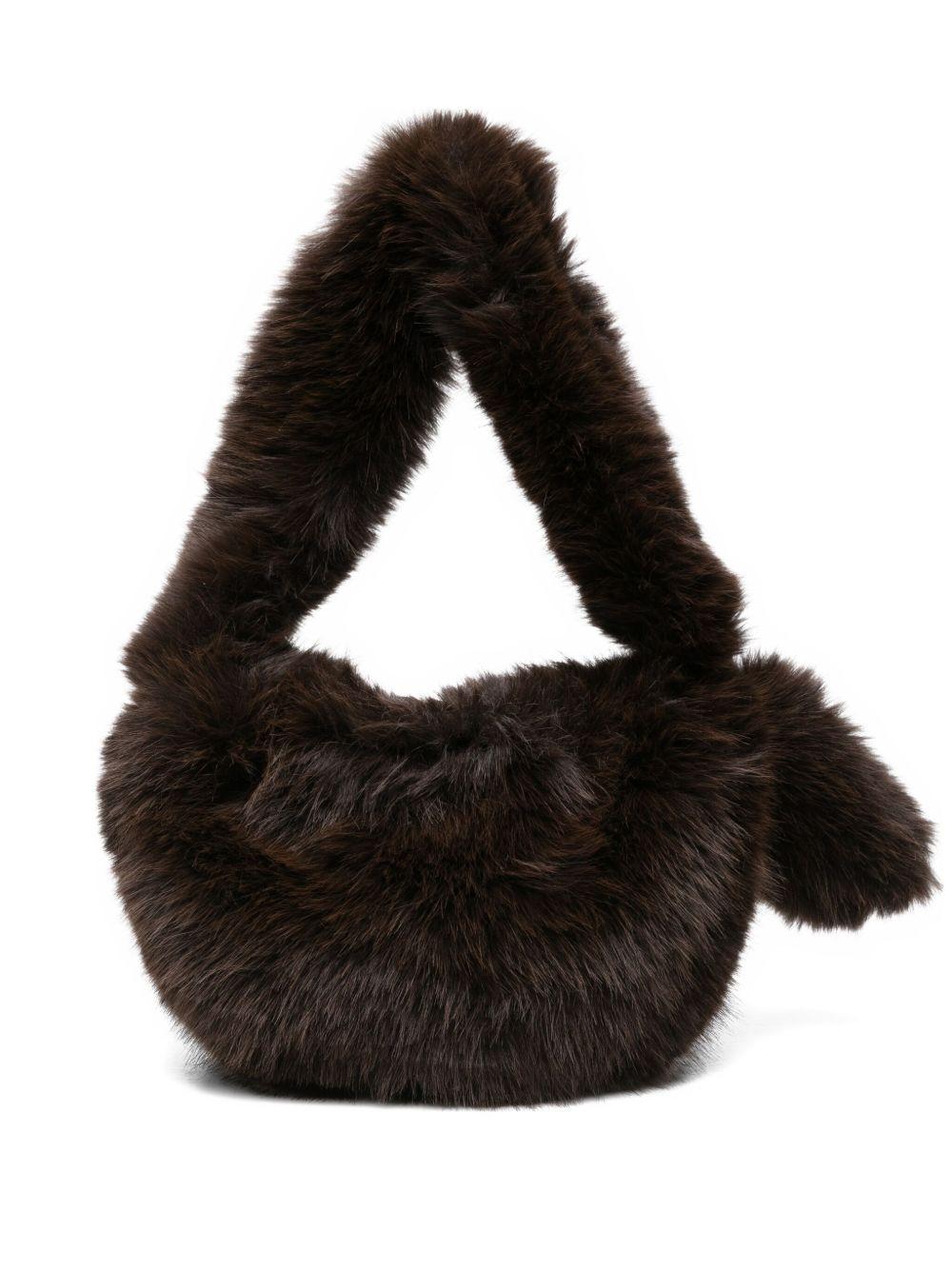 Pouch Bag per donna Alysi marrone in ecopelliccia - Rubino Kids