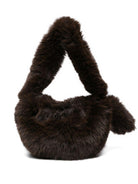 Pouch Bag per donna Alysi marrone in ecopelliccia - Rubino Kids