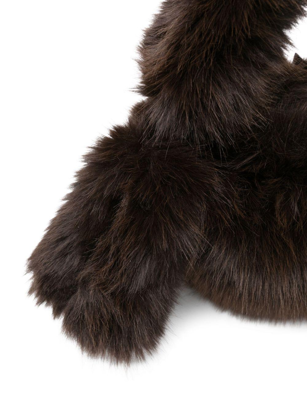 Pouch Bag per donna Alysi marrone in ecopelliccia - Rubino Kids