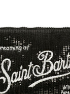 Pouch per bambina MC2 Saint Barth Kids nera con decorazione con paillettes - Rubino Kids