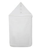 Sacco nanna per neonata Chloé Kids bianco con cappuccio - Rubino Kids