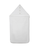 Sacco nanna per neonata Chloé Kids bianco con cappuccio - Rubino Kids