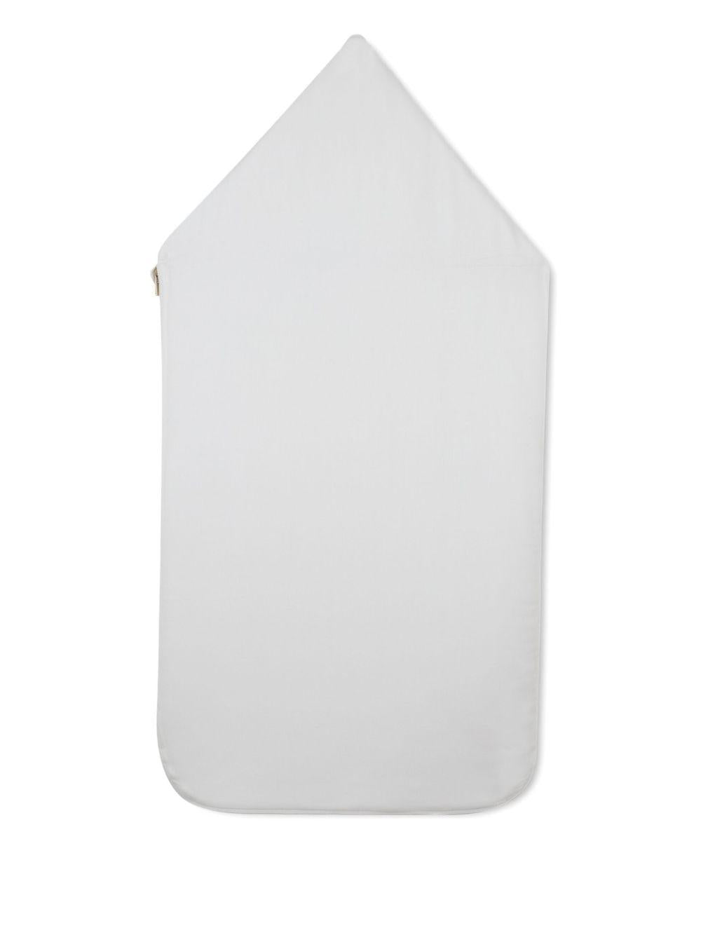 Sacco nanna per neonata Chloé Kids bianco con cappuccio - Rubino Kids