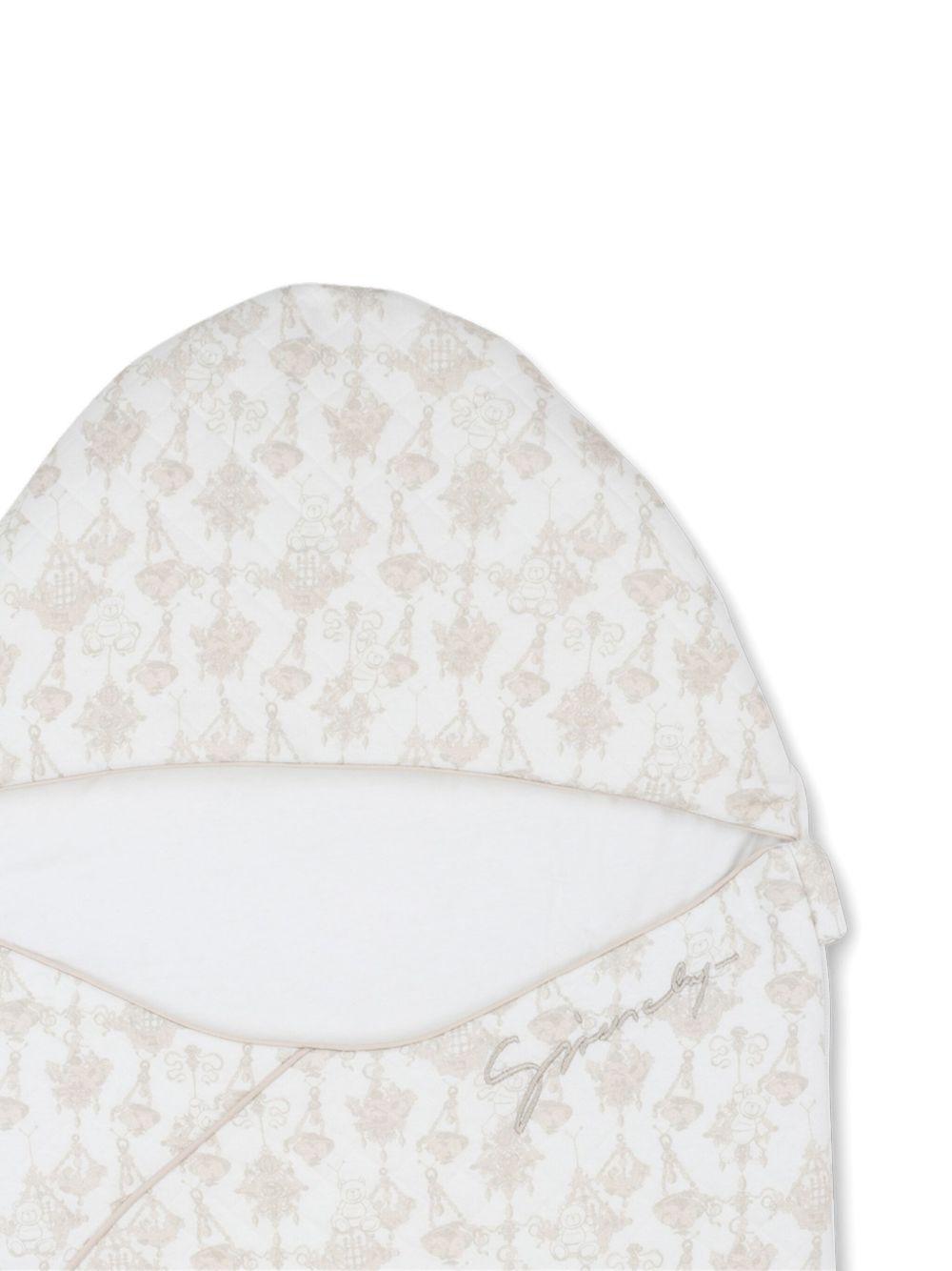 Sacco nanna per neonati Givenchy Kids bianco con motivo all - over a fiori - Rubino Kids