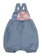 Salopette per neonata Stella McCartney Kids denim con dettaglio coccinella - Rubino Kids