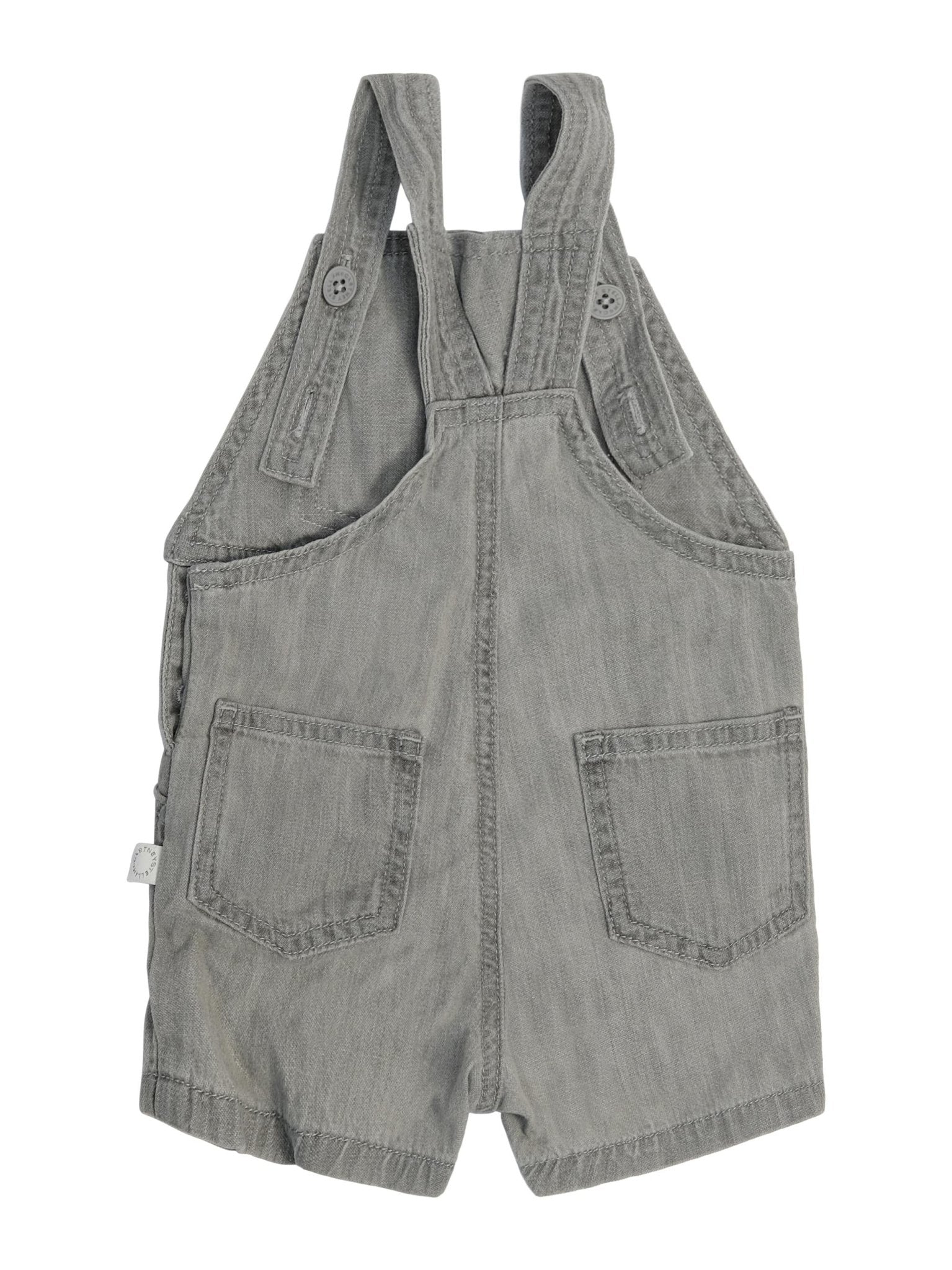 Salopette per neonato Stella McCartney Kids grigia con stampa grafica musicale - Rubino Kids