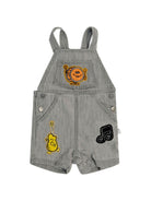 Salopette per neonato Stella McCartney Kids grigia con stampa grafica musicale - Rubino Kids
