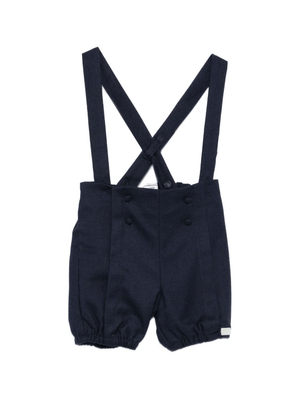 Tartine Et Chocolat blue baby overalls with elasticated waist