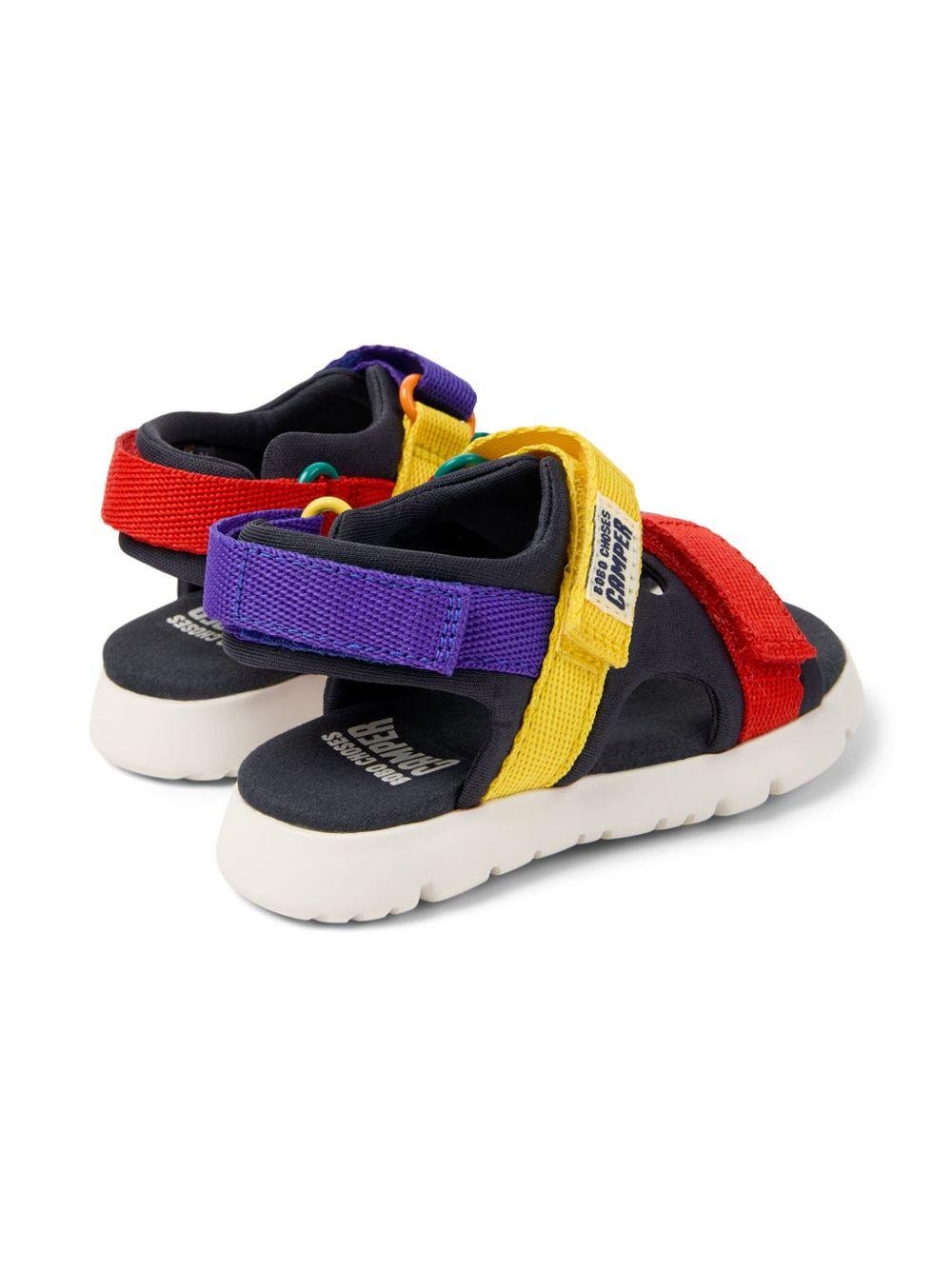 Sandali Bobo Choses Camper Kids Oruga Twins blu con design color - block - Rubino Kids