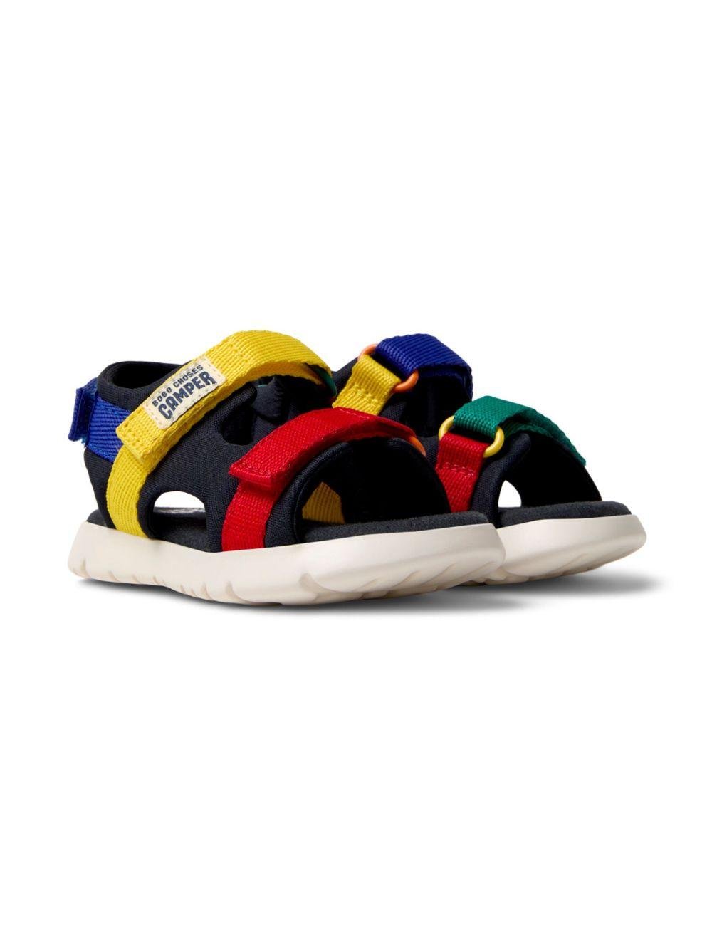 Sandali Bobo Choses Camper Kids Oruga Twins blu con design color - block - Rubino Kids