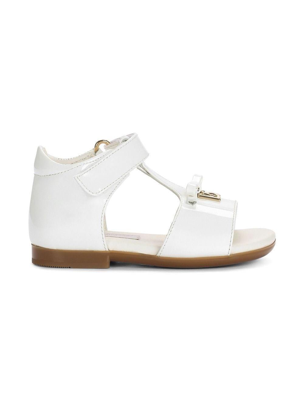 Sandali con placca logo - Rubino Kids