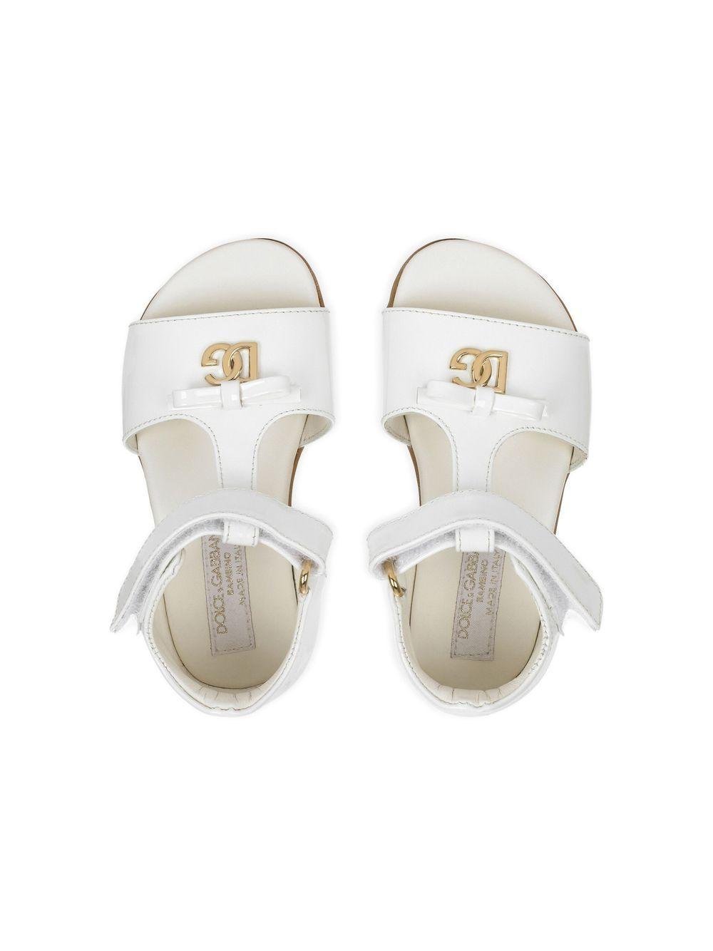 Sandali con placca logo - Rubino Kids