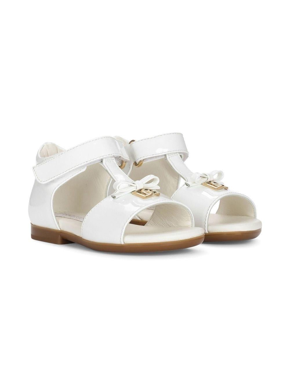 Sandali con placca logo - Rubino Kids