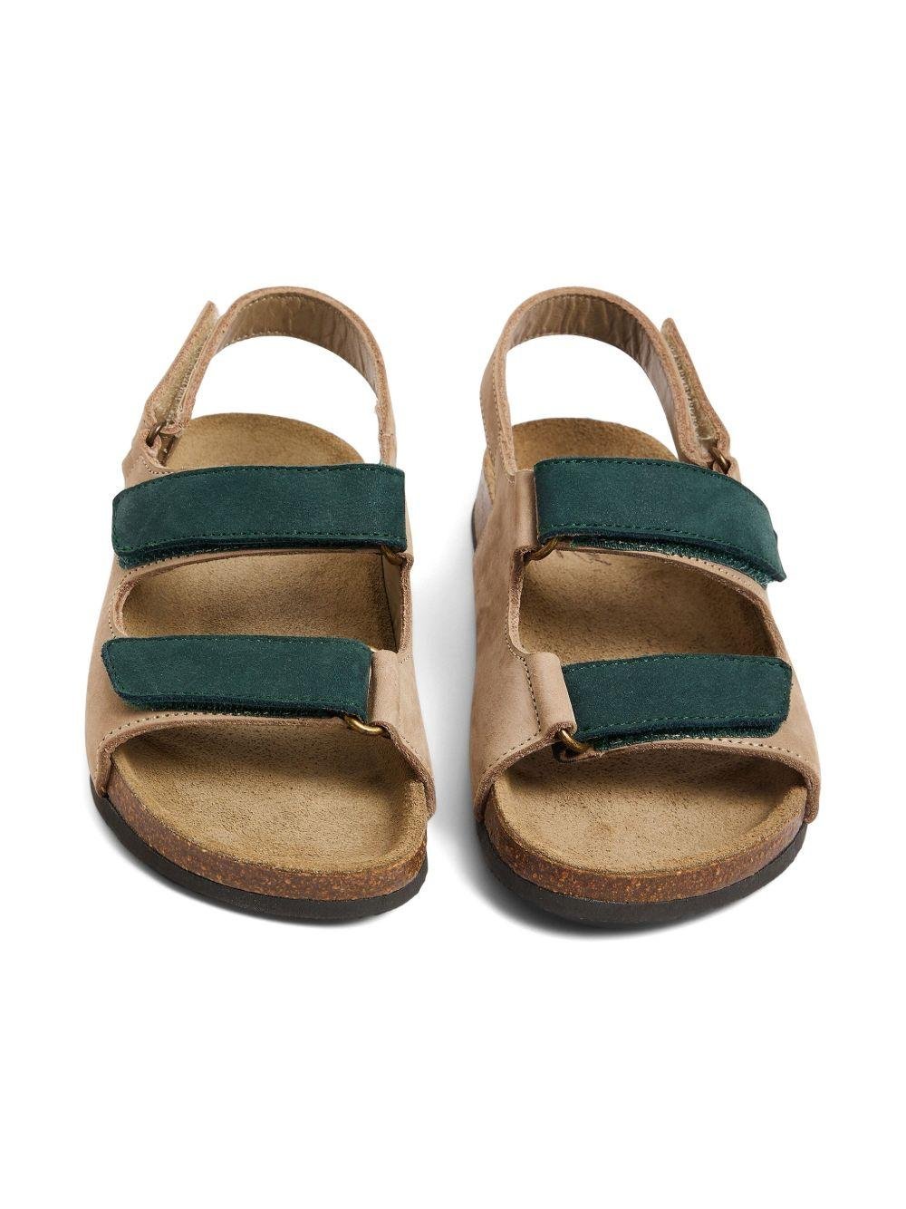 Sandali Eloy per bambino Bonpoint beige con punta aperta - Rubino Kids