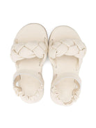 Sandali per bambina Donsje Benz beige con dettaglio intrecciato - Rubino Kids