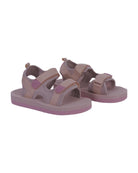 Sandali per bambina Molo rosa con fasce e motivo smile - Rubino Kids