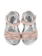 Sandali per bambina Monnalisa rosa con dettaglio fiocco - Rubino Kids