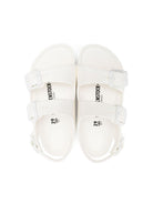 Sandali per bambini Birkenstock Kids Milano Essentials bianco con fibbia - Rubino Kids