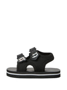 Sandali per bambini Karl Lagerfeld Kids nero con applicazione - ikon - Rubino Kids