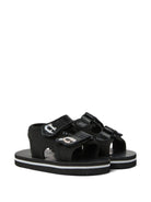 Sandali per bambini Karl Lagerfeld Kids nero con applicazione - ikon - Rubino Kids