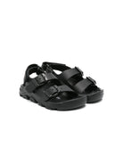 Sandali per bambino Birkenstock Kids Mogami nero con fibbia - Rubino Kids