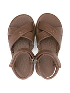 Sandali per bambino Donsje Otis marrone con chiusura frontale con strappo - Rubino Kids